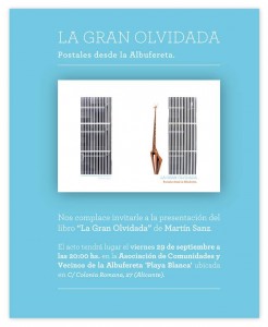 Portad libro La Gran Olvidada - Postales desde La Albufereta