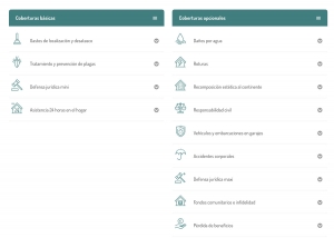 Coberturas seguros Caser Comunidades