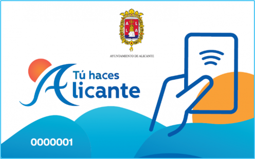 Tarjeta del ayuntamiento de Alicante