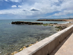 Vista desde el paseo litoral de la Finca Adoc